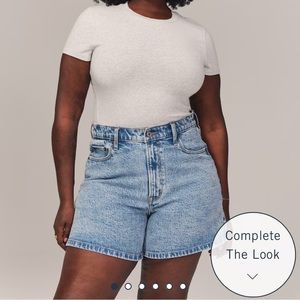 Abercrombie Curve Love High Rise Dad Short